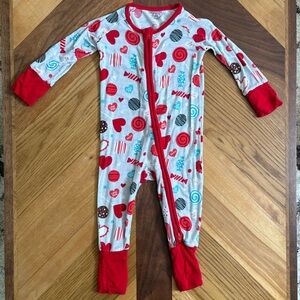 Little Sleepies Sweet Valentine Bamboo Viscose Zippy 3-6 months